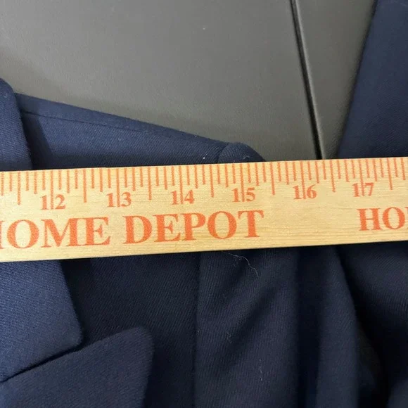 Talbot Double Breasted Blazer Womens 2P Wool Navy Gold Crest Buttons Academia - Picture 12 of 16